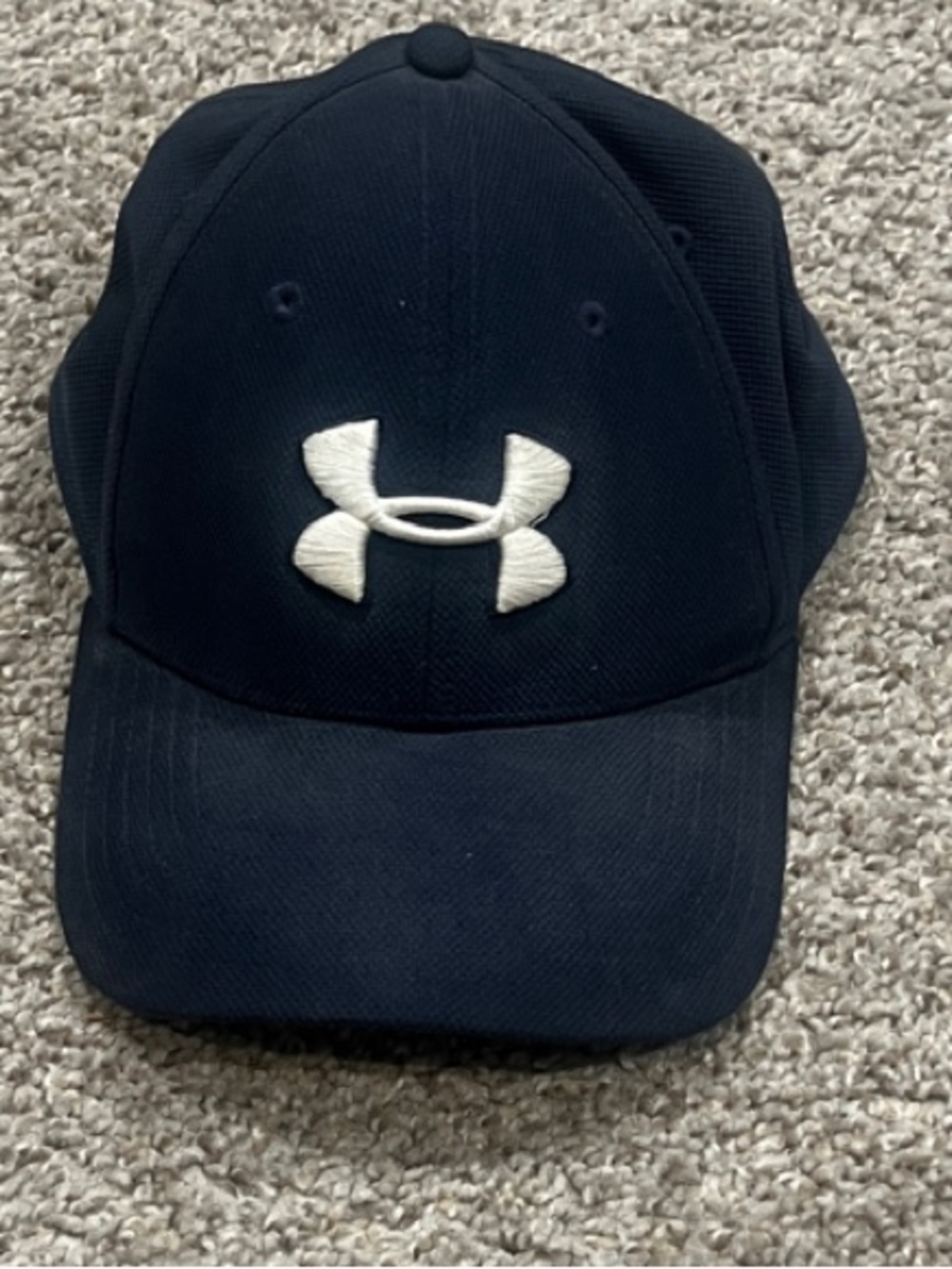 Under Armour Black Hat with White Logo Embroidery